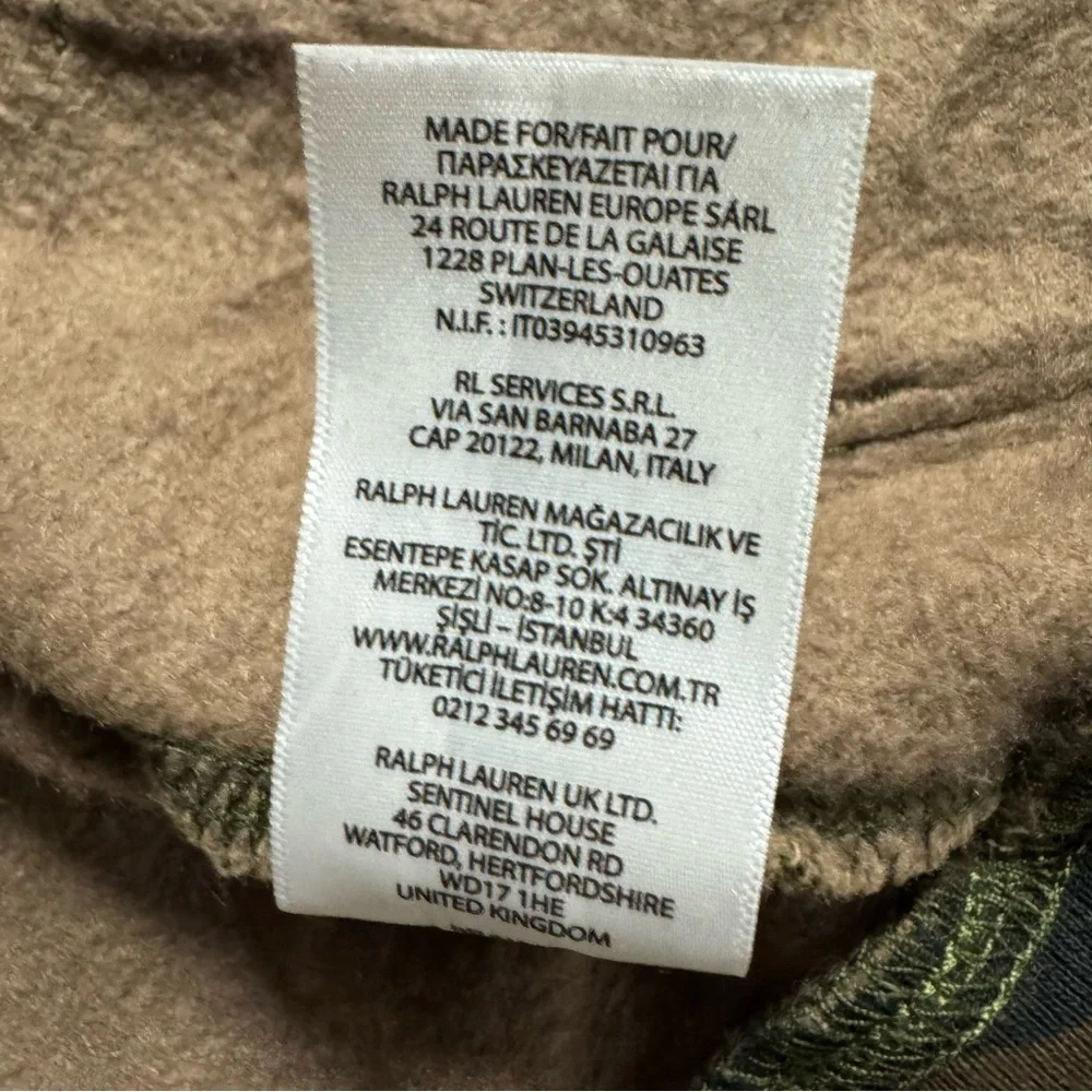 NWT Ralph Lauren size 24 months camo full zip sweatshirt‎